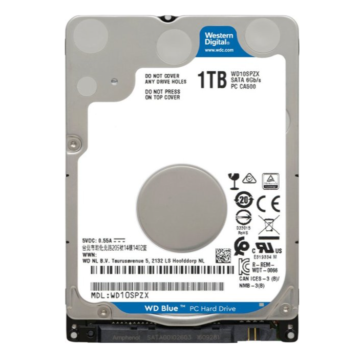 WD - Blue 1TB PC Internal Hard Drive for Laptops